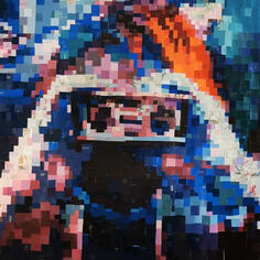 collage (paint chips, 24x24&quot;)