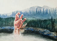 watercolor/acrylic painting